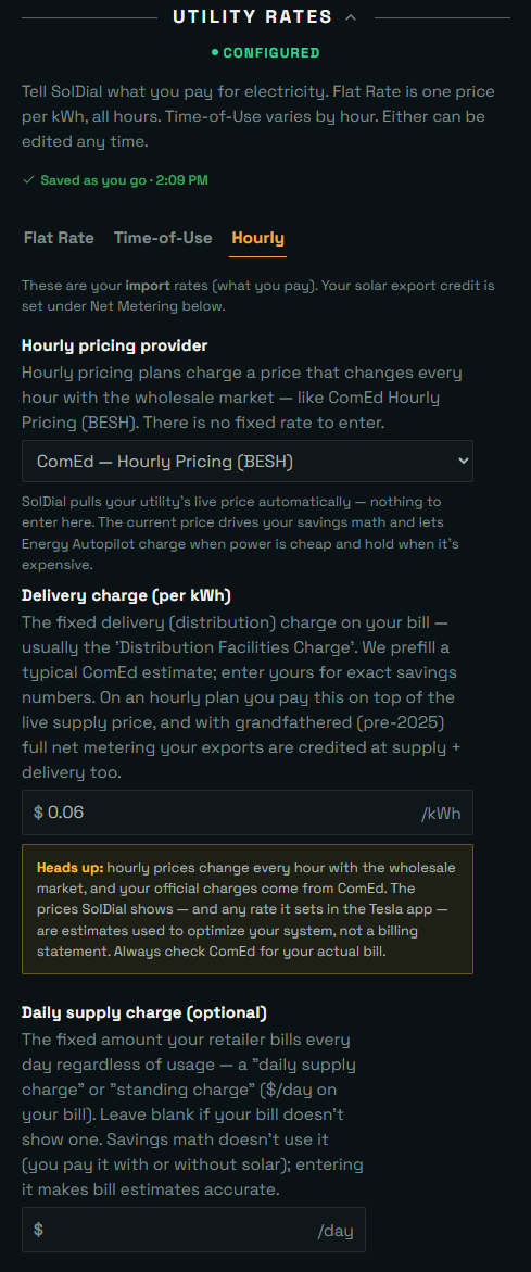 A dynamic-pricing plan card with cheapest and priciest slots shaded