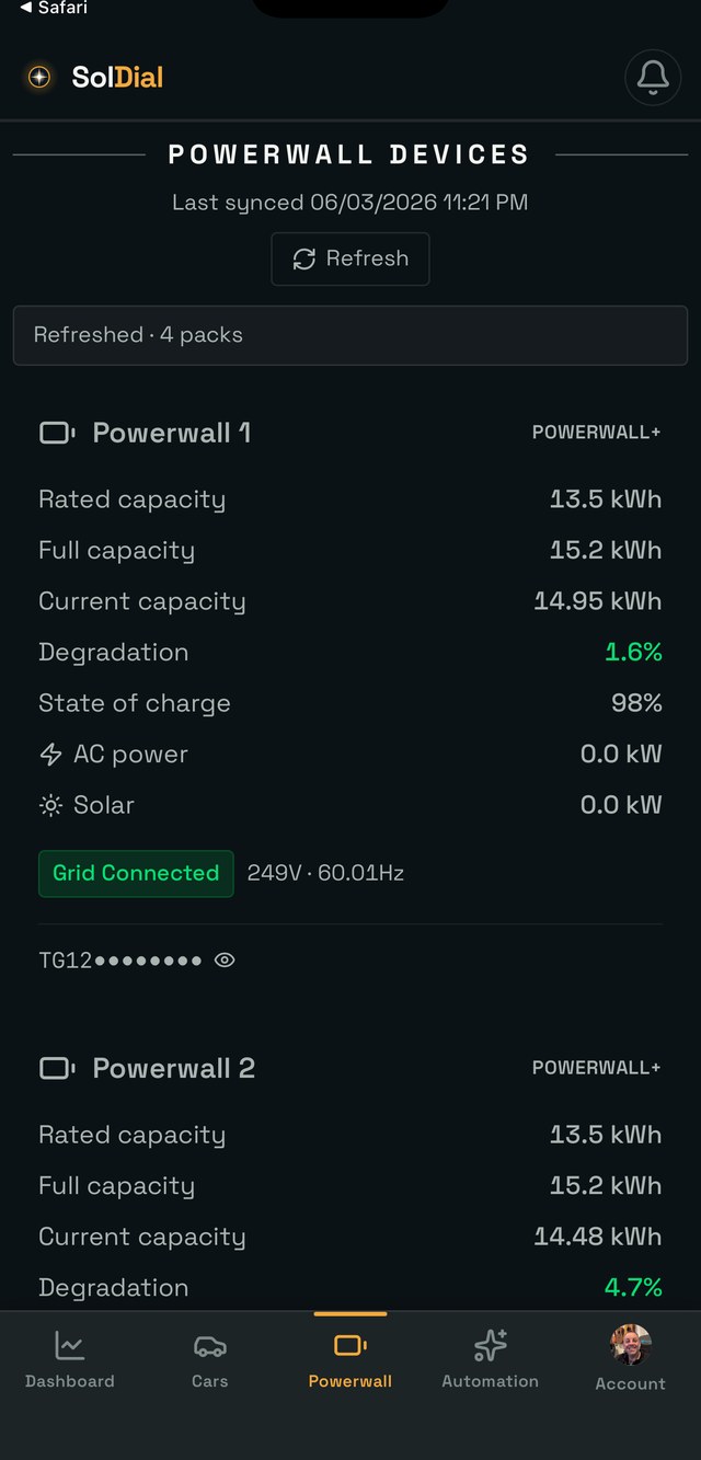 Powerwall packs